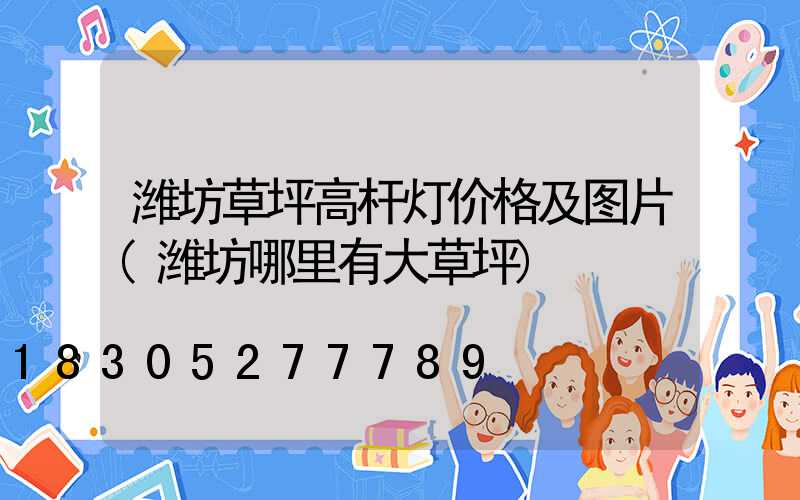 潍坊草坪高杆灯价格及图片(潍坊哪里有大草坪)