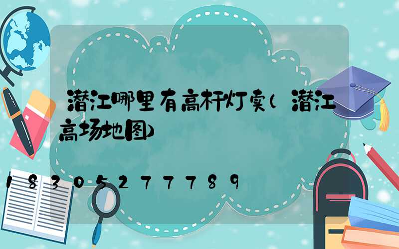 潜江哪里有高杆灯卖(潜江高场地图)