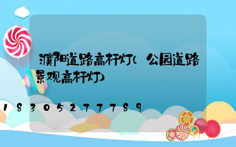 濮阳道路高杆灯(公园道路景观高杆灯)