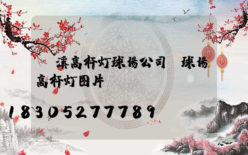 玉溪高杆灯球场公司(球场高杆灯图片)