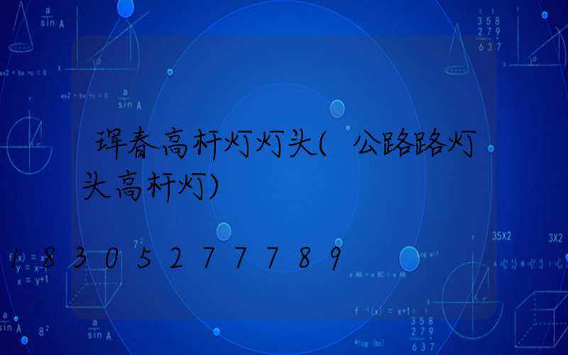 珲春高杆灯灯头(公路路灯头高杆灯)
