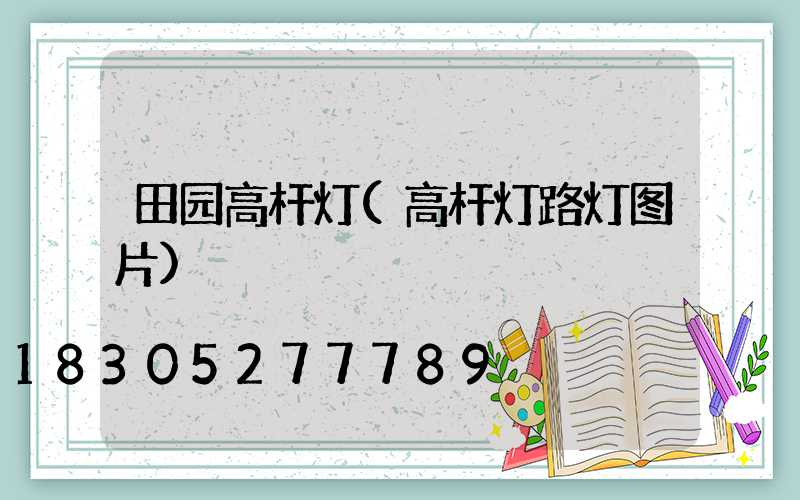 田园高杆灯(高杆灯路灯图片)