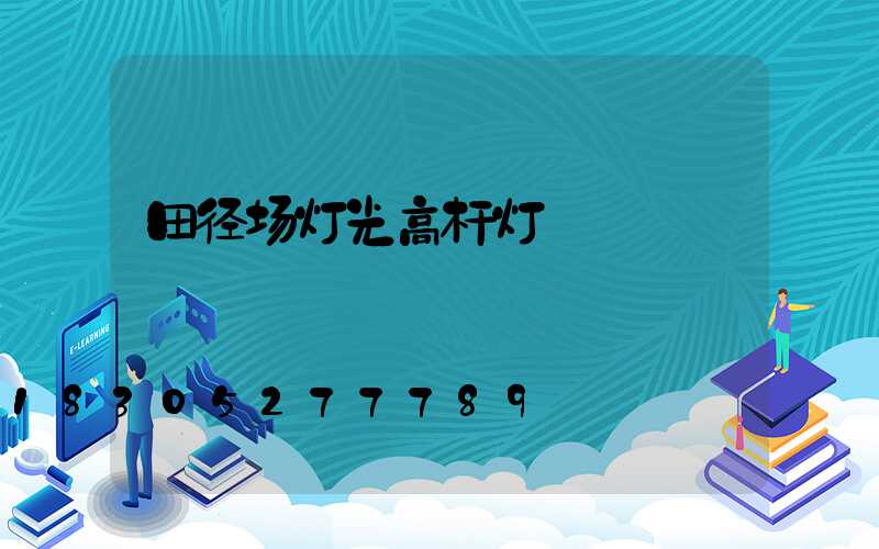 田径场灯光高杆灯