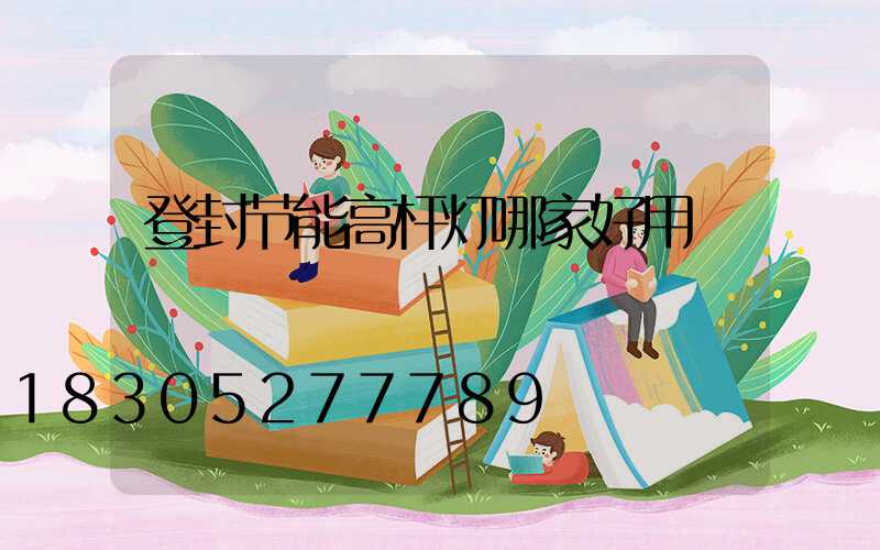 登封节能高杆灯哪家好用