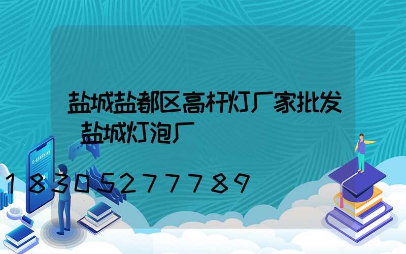 盐城盐都区高杆灯厂家批发(盐城灯泡厂)