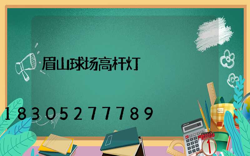 眉山球场高杆灯