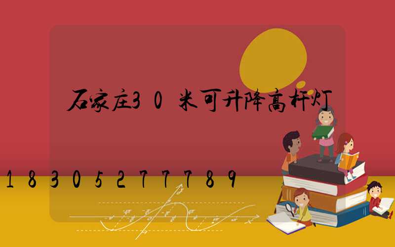 石家庄30米可升降高杆灯