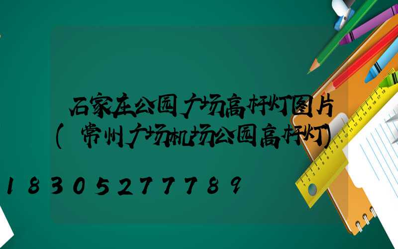 石家庄公园广场高杆灯图片(常州广场机场公园高杆灯)