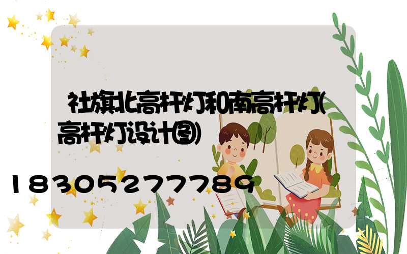 社旗北高杆灯和南高杆灯(高杆灯设计图)