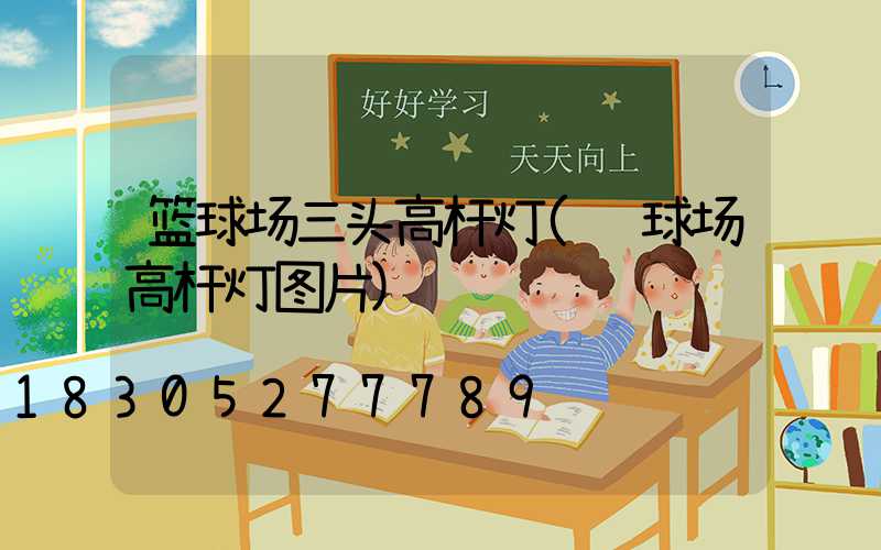 篮球场三头高杆灯(蓝球场高杆灯图片)