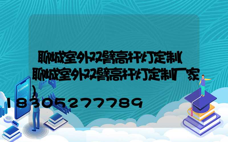 聊城室外双臂高杆灯定制(聊城室外双臂高杆灯定制厂家)
