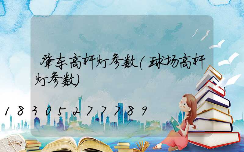 肇东高杆灯参数(球场高杆灯参数)