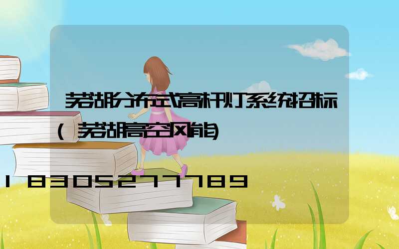 芜湖分布式高杆灯系统招标(芜湖高空风能)