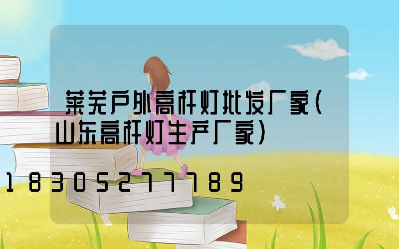莱芜户外高杆灯批发厂家(山东高杆灯生产厂家)