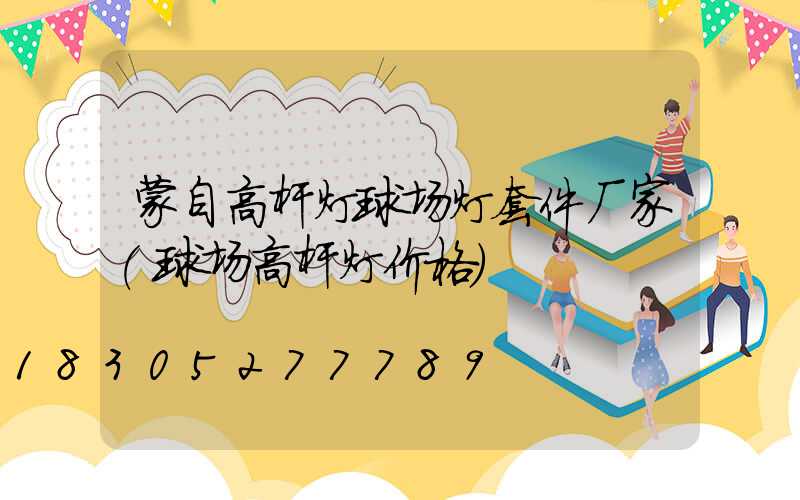 蒙自高杆灯球场灯套件厂家(球场高杆灯价格)