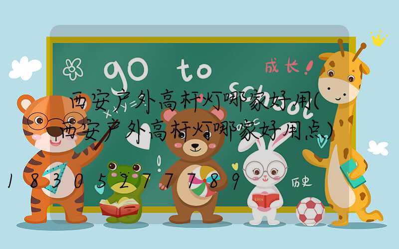 西安户外高杆灯哪家好用(西安户外高杆灯哪家好用点)
