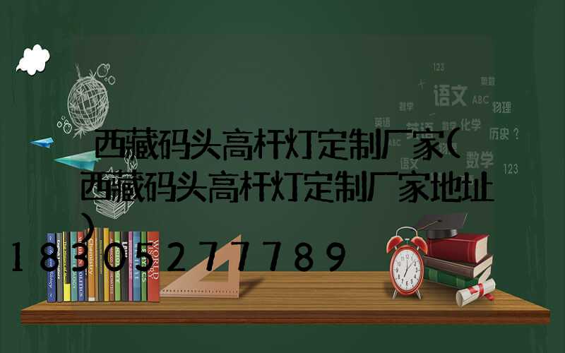 西藏码头高杆灯定制厂家(西藏码头高杆灯定制厂家地址)