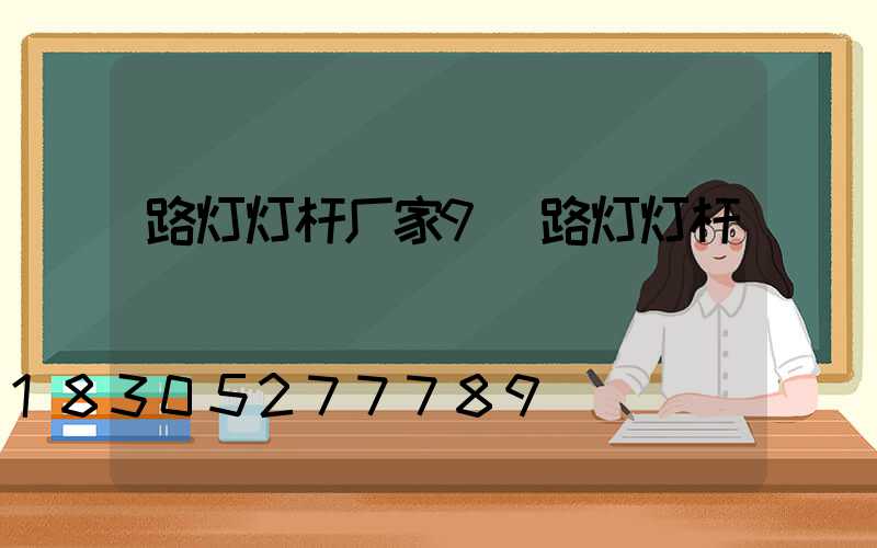 路灯灯杆厂家9(路灯灯杆)