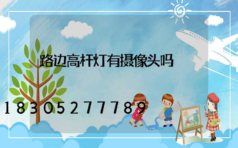 路边高杆灯有摄像头吗