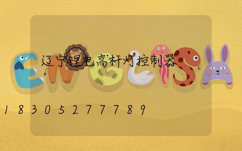 辽宁锂电高杆灯控制器