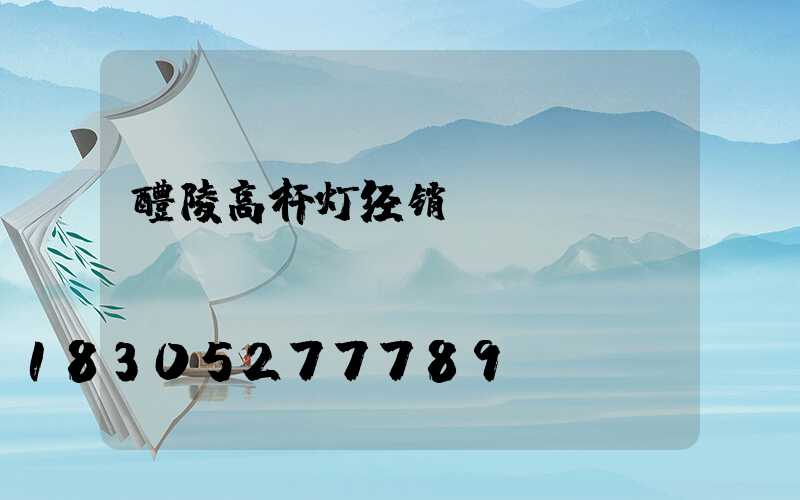 醴陵高杆灯经销