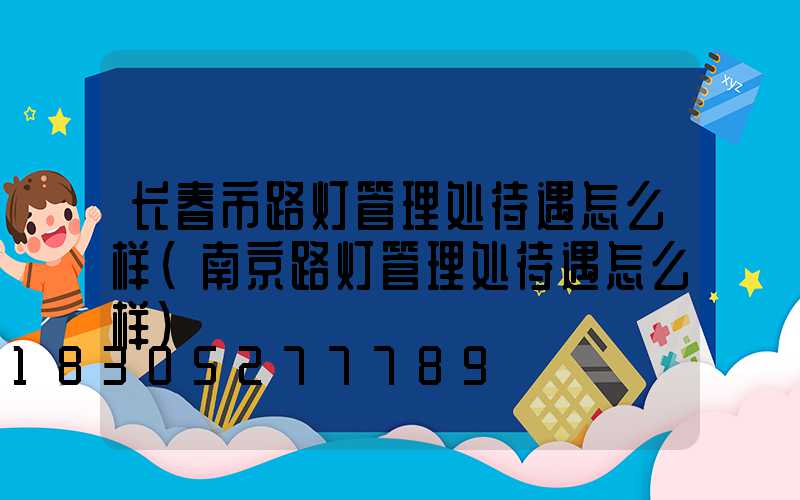 长春市路灯管理处待遇怎么样(南京路灯管理处待遇怎么样)