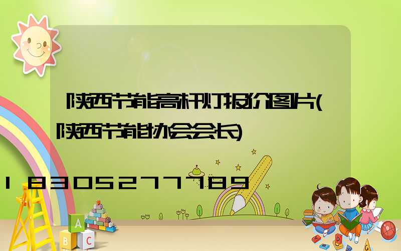陕西节能高杆灯报价图片(陕西节能协会会长)