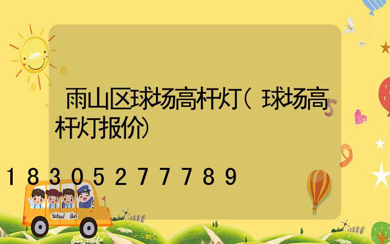 雨山区球场高杆灯(球场高杆灯报价)