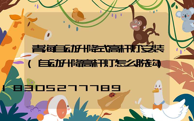 青海自动升降式高杆灯安装(自动升降高杆灯怎么脱钩)