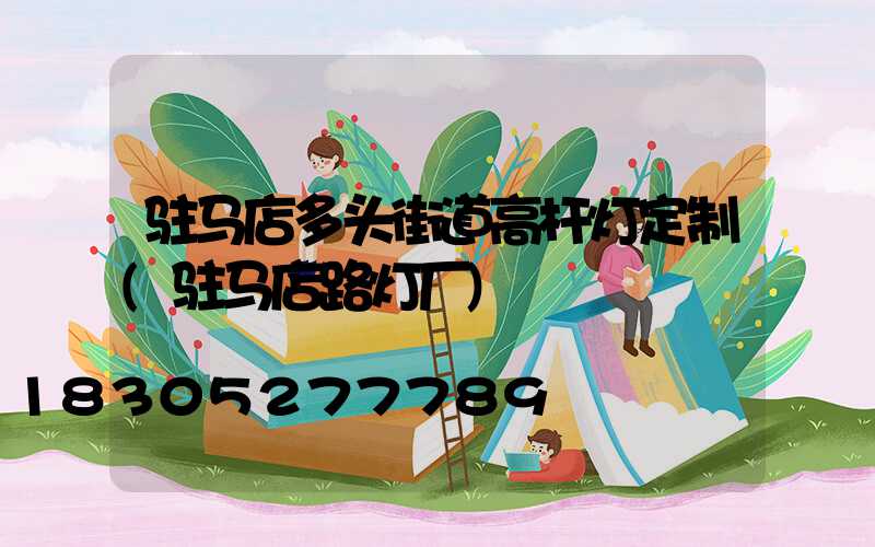 驻马店多头街道高杆灯定制(驻马店路灯厂)