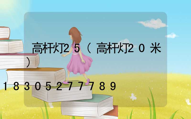 高杆灯25(高杆灯20米)