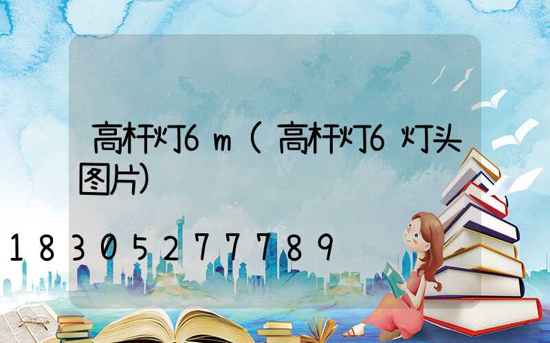 高杆灯6m(高杆灯6灯头图片)