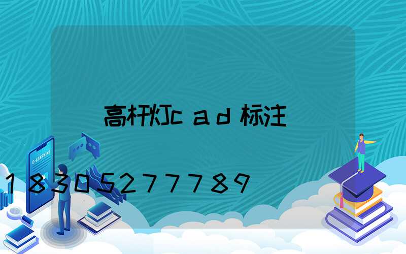 高杆灯cad标注