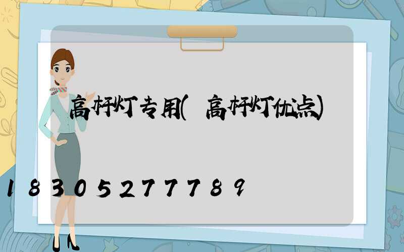 高杆灯专用(高杆灯优点)