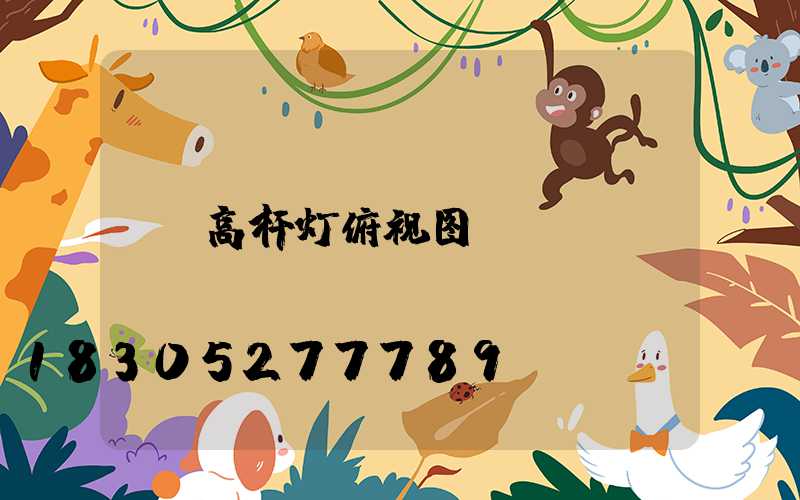 高杆灯俯视图