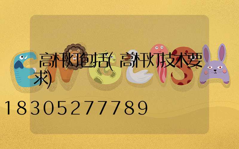 高杆灯包括(高杆灯技术要求)