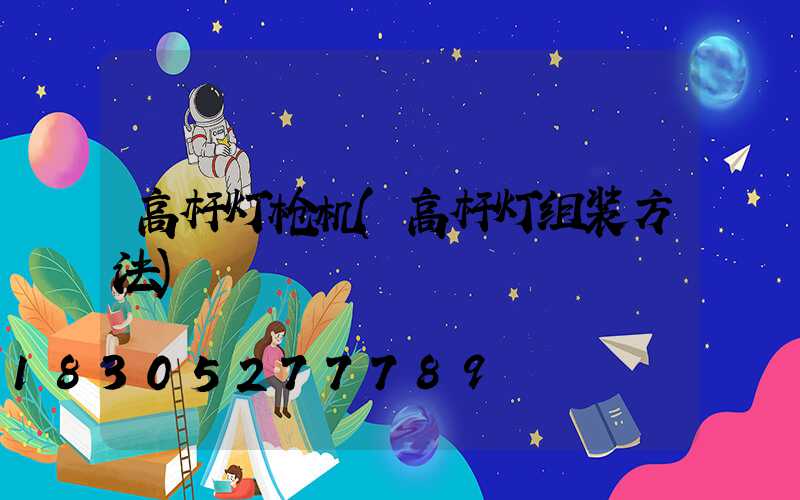 高杆灯枪机(高杆灯组装方法)