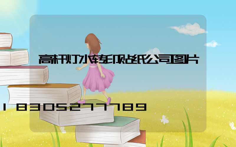 高杆灯水转印贴纸公司图片