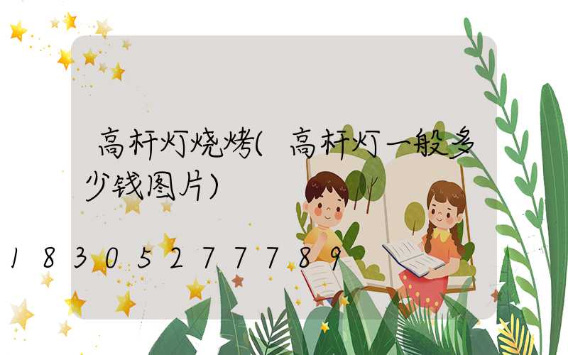 高杆灯烧烤(高杆灯一般多少钱图片)