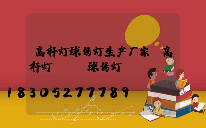 高杆灯球场灯生产厂家(高杆灯led球场灯)