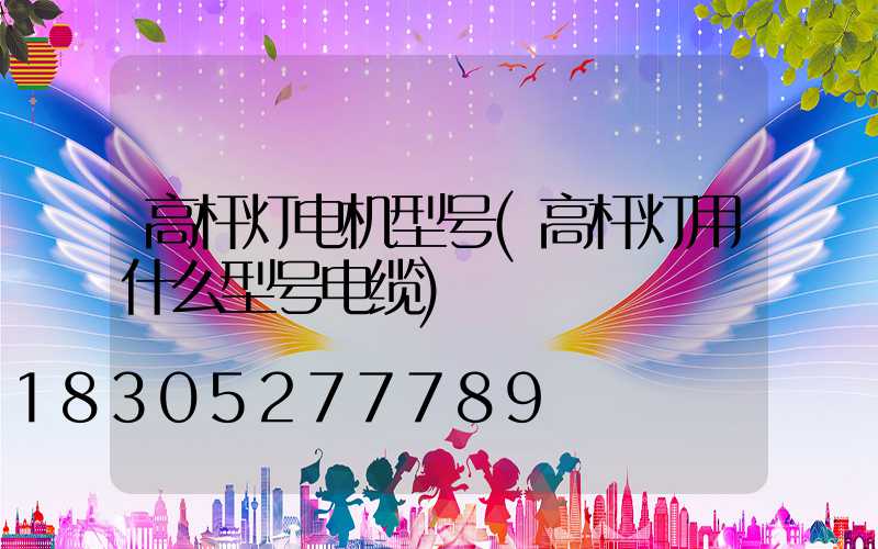 高杆灯电机型号(高杆灯用什么型号电缆)