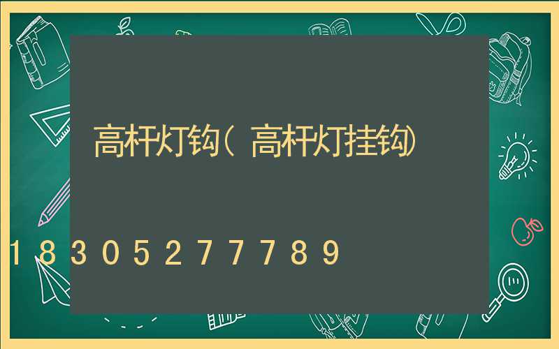 高杆灯钩(高杆灯挂钩)