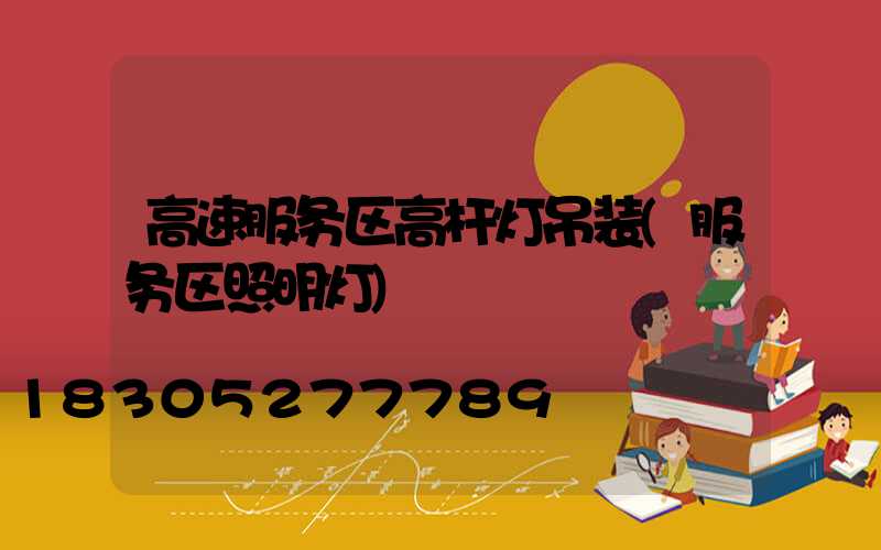 高速服务区高杆灯吊装(服务区照明灯)