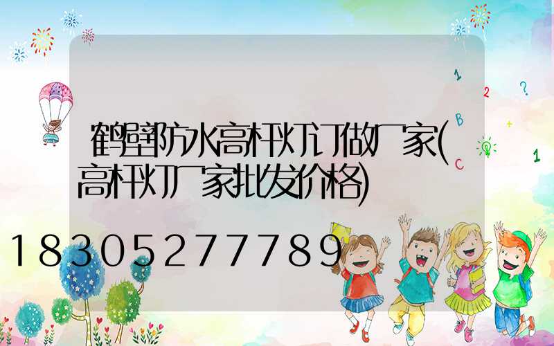 鹤壁防水高杆灯订做厂家(高杆灯厂家批发价格)