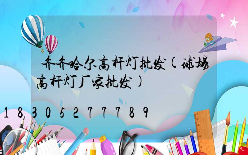 齐齐哈尔高杆灯批发(球场高杆灯厂家批发)